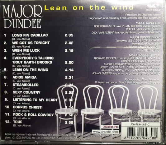 The Major Dundee Band : Lean On The Wind (CD, Album)