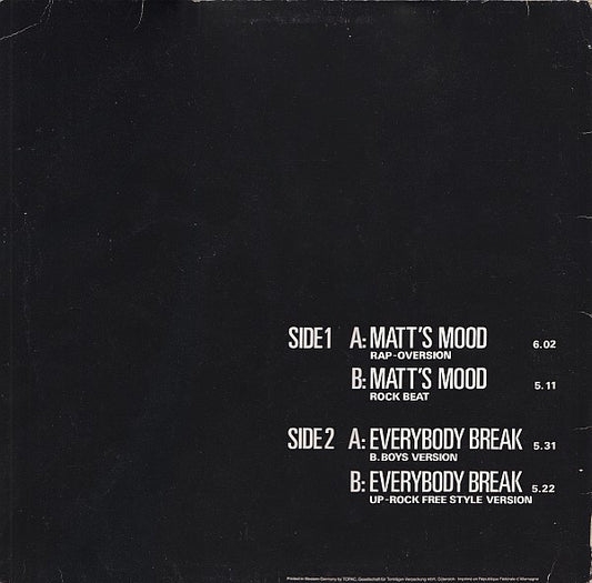 The Breekout Krew : Matt's Mood (12")