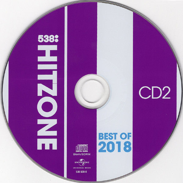Various : 538 - Hitzone - Best Of 2018 (2xCD, Comp)