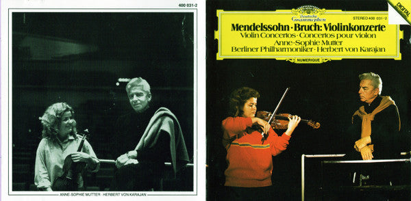 Felix Mendelssohn-Bartholdy • Max Bruch - Anne-Sophie Mutter · Berliner Philharmoniker · Herbert von Karajan : Violinkonzerte (CD, RE)