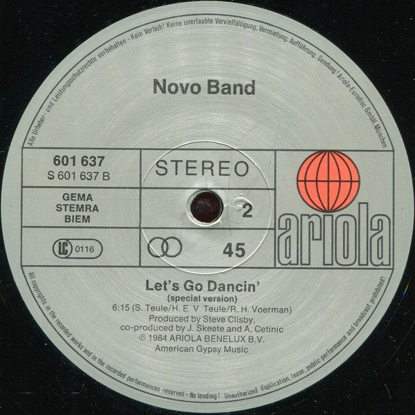 Novo Band : Let's Go Dancin' (12")