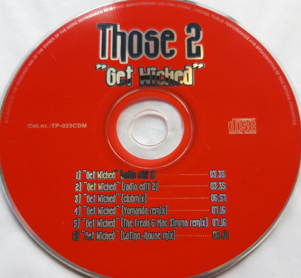 Those 2 : Get Wicked (CD, Maxi)