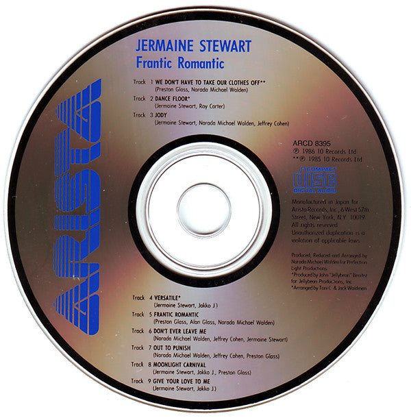 Jermaine Stewart : Frantic Romantic (CD, Album)