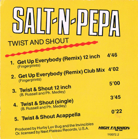 Salt 'N' Pepa : Twist And Shout (CD, Maxi, Car)