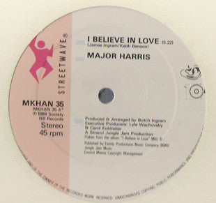Major Harris : I Believe In Love (12", Single)
