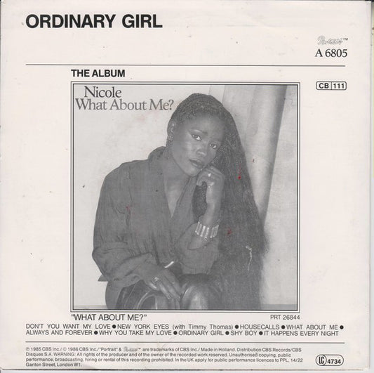 Nicole J McCloud With Timmy Thomas : New York Eyes (7", Single)