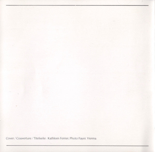 Kathleen Ferrier, London Philharmonic Orchestra, Sir Adrian Boult, Johann Sebastian Bach, Georg Friedrich Händel : Bach & Handel (CD, Album, Mono, RE, RM)