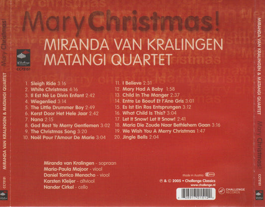 Miranda van Kralingen : Merry Christmas! (CD, Album)