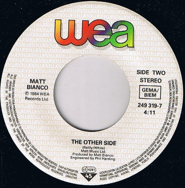 Matt Bianco : Whose Side Are You On... (7", Single)