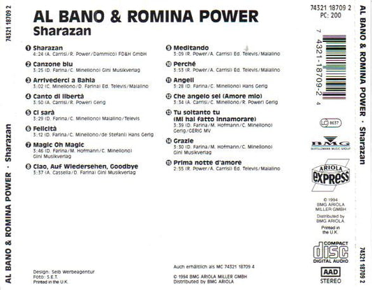 Al Bano & Romina Power : Sharazan (CD, Comp)