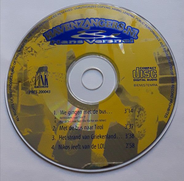 Havenzangers.nl & Hans Versnel : We Gingen Met De Bus ... (CD, Maxi)