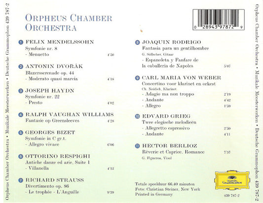Orpheus Chamber Orchestra : Muzikale Meesterwerken (CD, Comp)