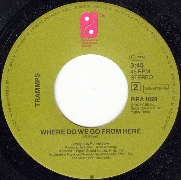 The Trammps : Shout (7", Single)
