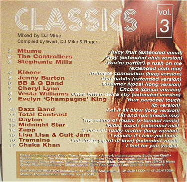 Various : Classics From The 80's Vol. 3 (CD, Comp, Mixed)