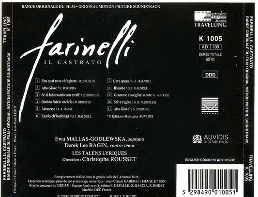 Christophe Rousset : Farinelli, Il Castrato (Bande Originale Du Film - Original Motion Picture Soundtrack) (CD, Album)