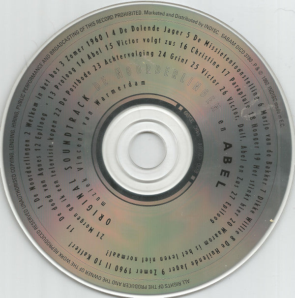 Vincent van Warmerdam : De Noorderlingen / Abel (CD, Album)