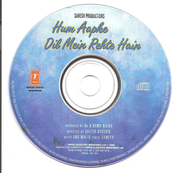 Anu Malik, Sameer : Hum Aapke Dil Mein Rehte Hain (CD)