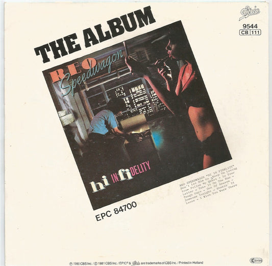 REO Speedwagon : Keep On Loving You (7", Single, Lar)