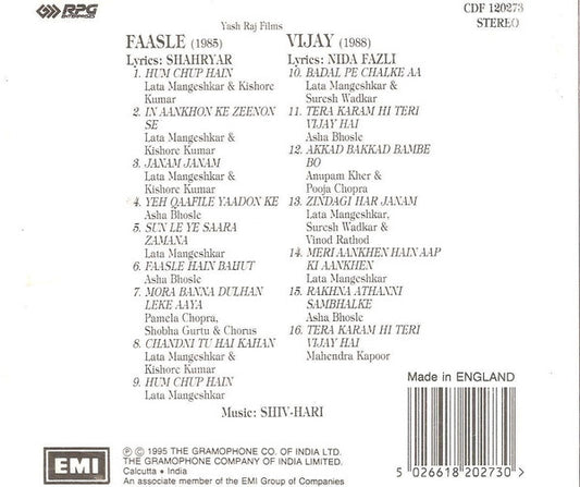 Shiv Hari : Faasle / Vijay (CD, Comp)