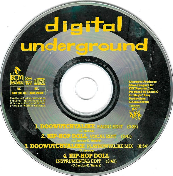 Digital Underground : Doowutchyalike / Hip-Hop Doll (CD, Maxi)