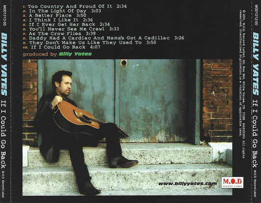 Billy Yates : If I Could Go Back (CD, Album)
