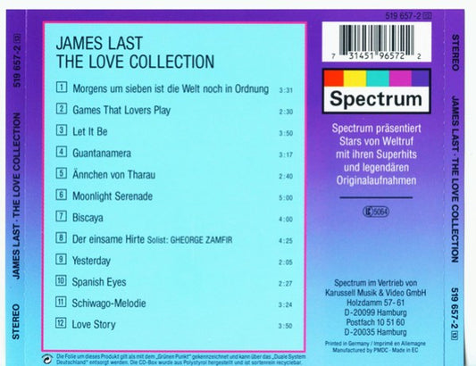 James Last : The Love Collection (CD, Comp)