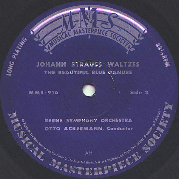 Berner Symphonieorchester : Johann Strauss Waltzes (7")