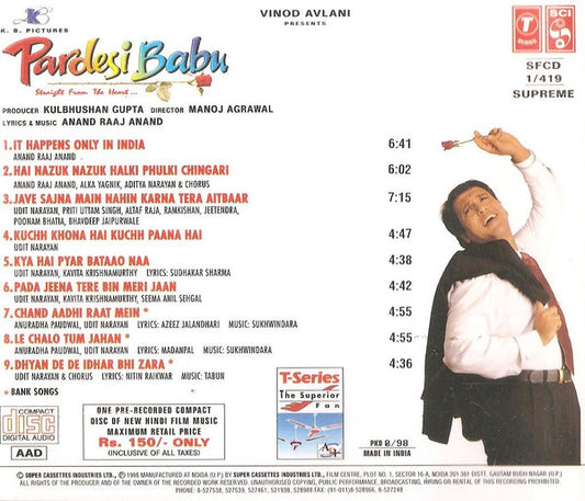 Anand Raj Anand : Pardesi Babu (CD)