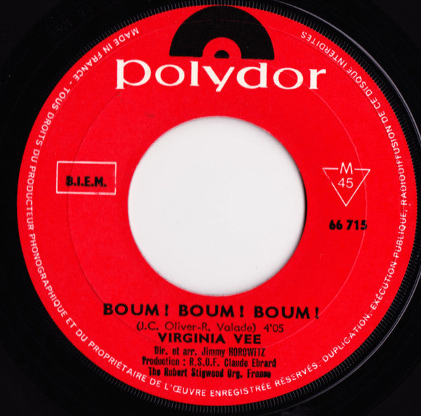 Virginia Vee : I Can't See Nobody / Boum! Boum! Boum! (7", Single, Mono)