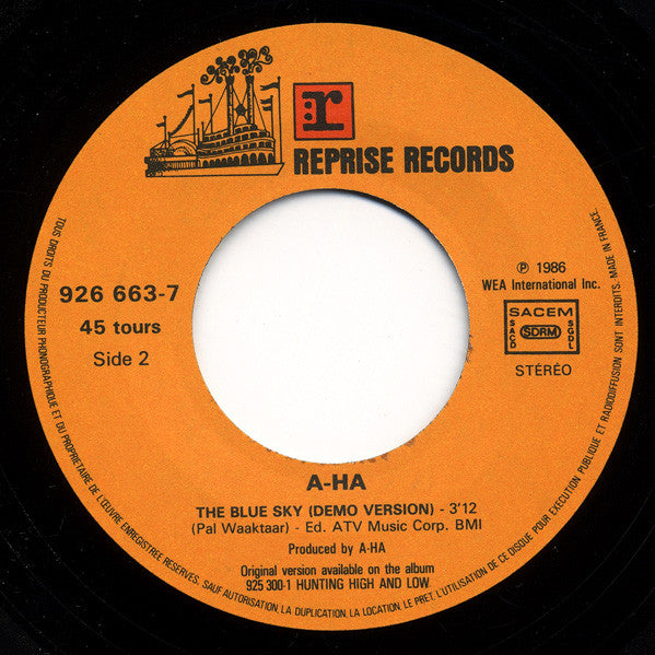 a-ha : Hunting High And Low (Remix) (7", Single)