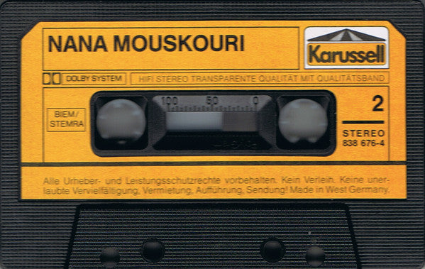 Nana Mouskouri : Nana Mouskouri (Cass, Comp)