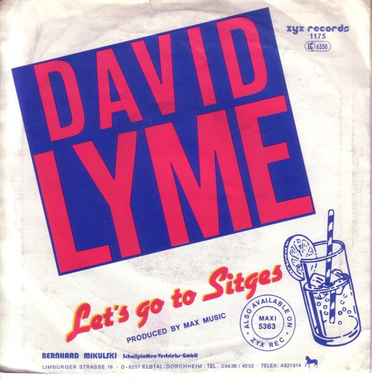 David Lyme : Let's Go To Sitges (7", Single)