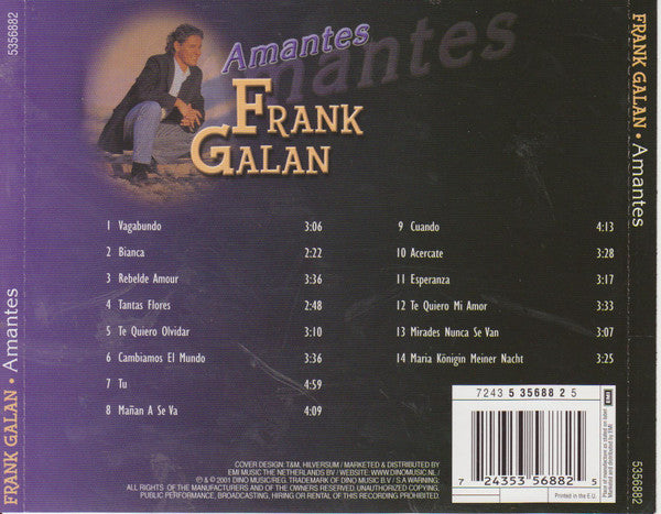 Frank Galan : Amantes (CD, Album)