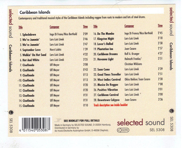 Various : Caribbean Islands (CD, Album)