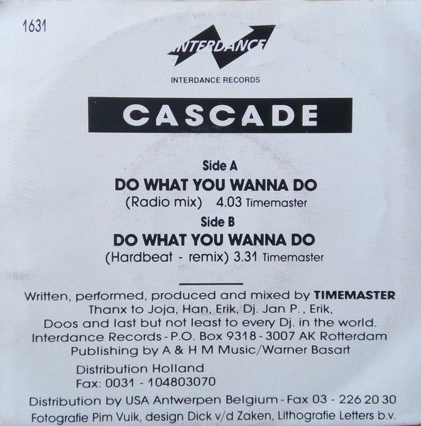 Cascade (5) : Do What You Wanna Do (7", Single)