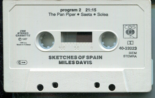 Miles Davis : Sketches Of Spain (Cass, Album, RE)