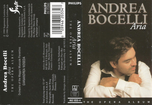 Andrea Bocelli : Aria - The Opera Album (Cass, Album, Chr)