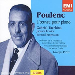 Francis Poulenc, Gabriel Tacchino, Jacques Février, Bernard Ringeissen, Orchestre De La Société Des Concerts Du Conservatoire, Orchestre Philharmonique De Monte-Carlo, Georges Prêtre : L'Œuvre Pour Piano (5xCD, Comp)