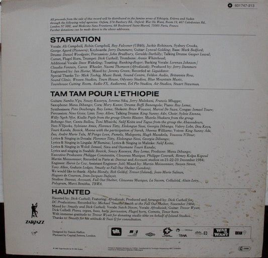 Starvation : Starvation / Tam Tam Pour L'Éthiopie (12", Maxi)