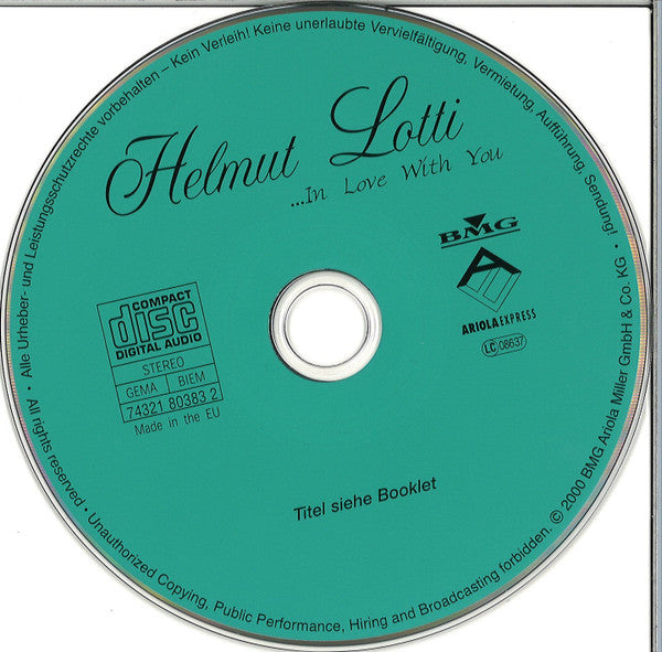 Helmut Lotti : ...In Love With You (CD, Comp)