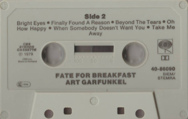 Art Garfunkel : Fate For Breakfast (Cass, Album)