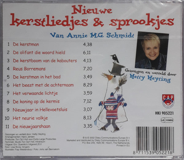 Hetty Heyting : Nieuwe Kerstliedjes & Sprookjes van Annie M.G. Schmidt (CD, Album)