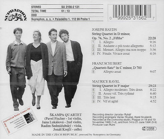 Škampa Quartet, Joseph Haydn, Franz Schubert, Maurice Ravel : Haydn, Schubert, Ravel (CD, Album)
