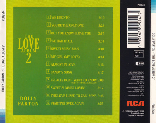 Dolly Parton : The Love Album 2 (CD, Comp)