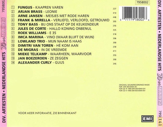 Various : Nederlandse Hits - 70-er Jaren (CD, Album, Comp)