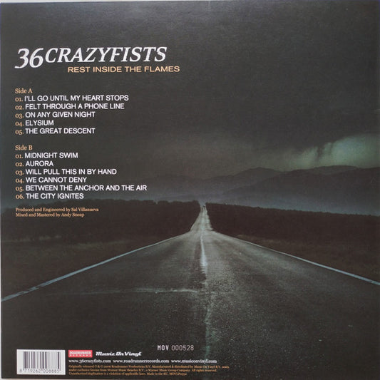 36 Crazyfists : Rest Inside The Flames (LP, Album, Ltd, Num, RE, Gol)