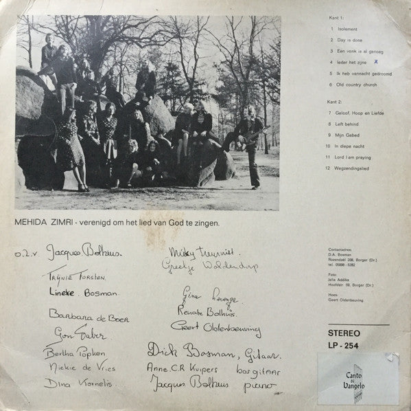 Mehida Zimri : Isolement (LP, Album)