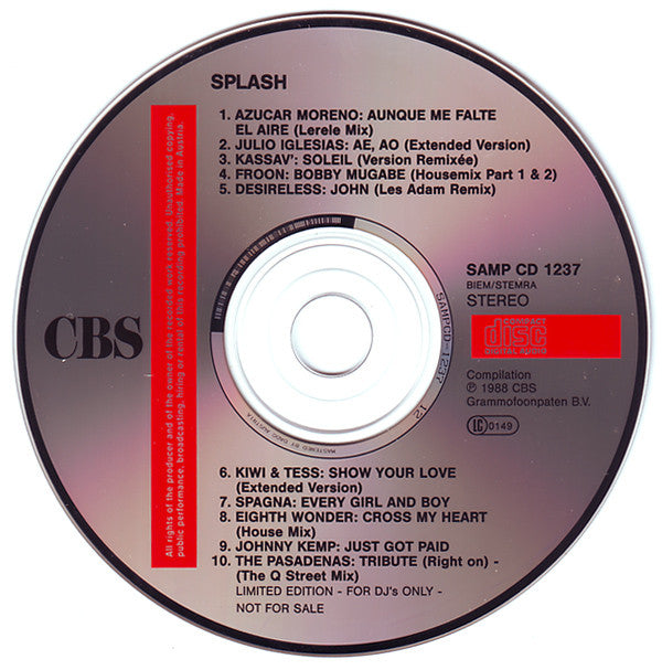 Various : Splash (CD, Comp, Ltd, Promo)
