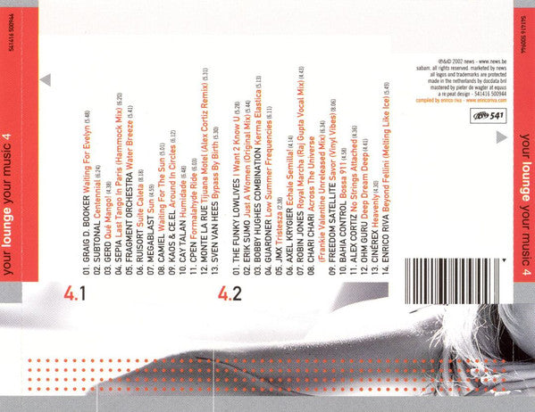 Various : Your Lounge Your Music 4 (2xCD, Comp)