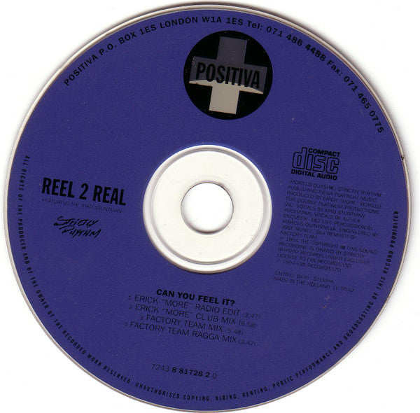 Reel 2 Real Featuring The Mad Stuntman : Can You Feel It? (CD, Single)